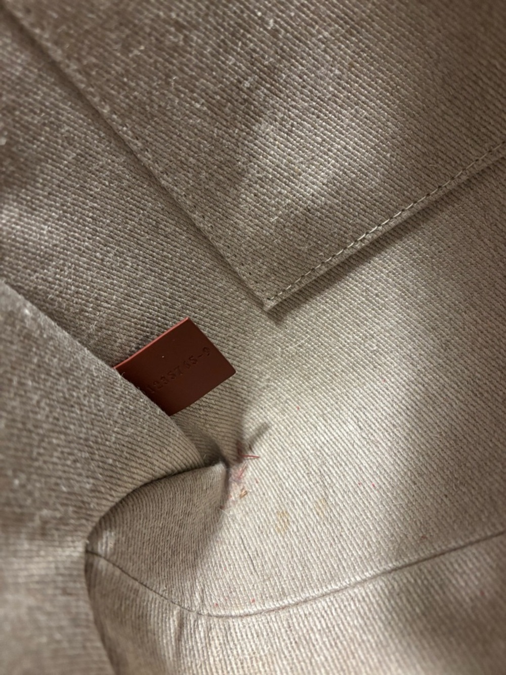 Chloé Red Canvas Tote with Brown Leather Straps - Picture 7 of 9